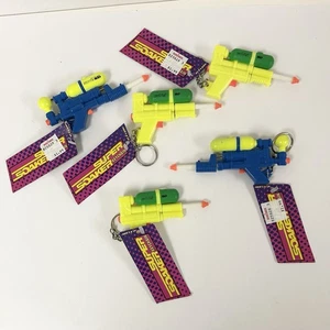 Super Soaker 100 & 50 Pump Action 5 Keychain Lot 1992 -93’ Works Basic Fun Vtg - Picture 1 of 4