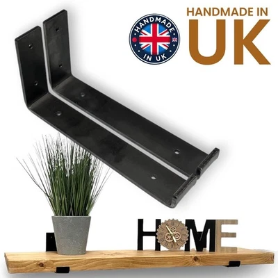2/4/8 Rustic Shelf Brackets Scaffold Board Industrial Solid Steel Heavy Duty New - Image 1 of 4