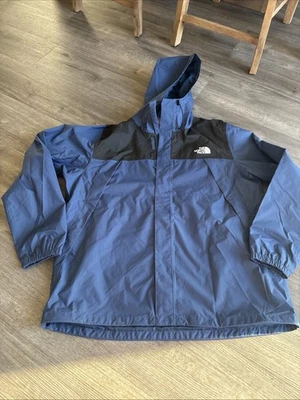 Куртка мужская The North Face DryVent XL черная/синяя водонепроницаемая с капюшоном для улицы - Изображение 1 из 4