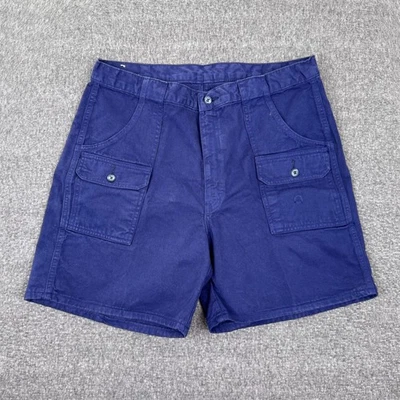 复古 Lands End 工装短裤男式 36 徒步攀爬 4 口袋 Deadstock 全新带标签 — 第 1/4 张图片