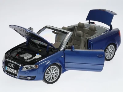 Audi A4 B7 convertible 2005 azul coche en miniatura Norev 1/18 - Imagen 1 de 4