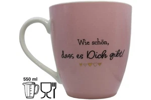 Jumbo Tasse XXL 550 ml "Wie schön, dass es Dich gibt!" - Bild 1 von 7