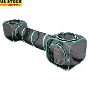 Outdoor Cat Tunnel Two-Way Mesh Play Foldable Furniture Expansion Multi-Color - Picture 1 of 7