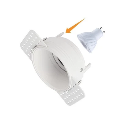 BONJOURLED 10x Frameless GU10 MR16 Ceiling Downlight Round Spotlight Adjustable Lamp Holder