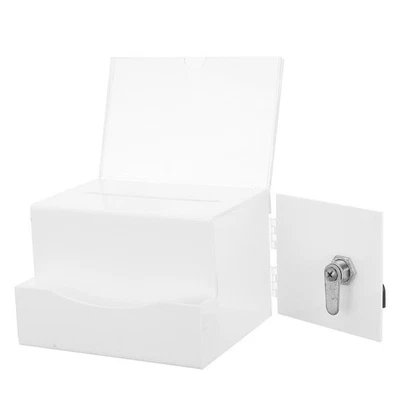  Lockable Suggestion Box Raffle Boxes with Slot Donation for Fundraising - Image 1 of 4