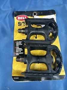BICYCLE PEDALS 9/16" PEDALS BELL SPINDLE PEDAL BIKE REPLACEMENT NEW - Picture 1 of 2