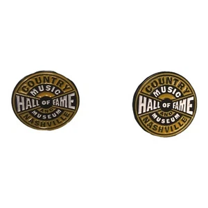 COUNTRY MUSIC HALL OF FAME UND MUSEUM NASHVILLE SAMMLERPINS, Set aus zwei - Bild 1 von 3