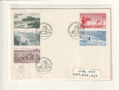 1974 SWEDEN FIRST DAY COVER ENVELOPE THE WEST COAST 5 STAMPS - Image 1 of 2