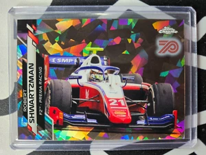 2020 Topps Chrome Sapphire Formula 1 Robert Shwartzman #76 70th Anniversary /70 - Picture 1 of 2