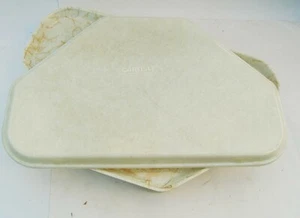 12 Pack) Fiberglass Hospital Cafeteria Trays Trapezoid 22 x 14 Food Service Tray - Picture 1 of 3