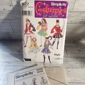 Simplicity 0522 Misses' Ring Master Queen of Hearts costume pattern 6-12 uncut - Picture 1 of 6