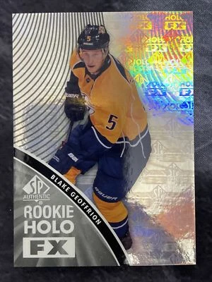 2011-12 SP Authentic Rookie Holo FX RFX15 Blake Geoffrion Nashville Predators  - Image 1 of 2