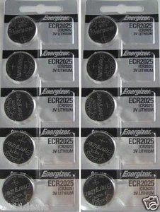 10 x FRESH Genuine Energizer CR2025 ECR2025 3V Coin Button Battery Fast Shipping - Picture 1 of 4