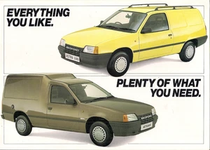 Bedford Astra Van & AstraMax Mk2 1985-86 UK Market Foldout Sales Brochure - Picture 1 of 1