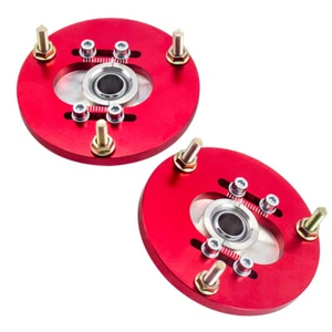 2x Adjustable Camber Plates For BMW E36 3 Series 318i 323i 318is 325i Top Mount - Picture 1 of 12