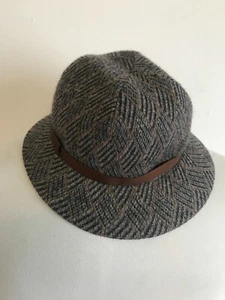 Kangol Men's Hat Size 51cm Brown Grey Tweed Made in United Kingdom GUC - Picture 1 of 7