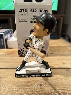 Jim Thome Salón de la Fama Salón de la Fama Salón de la Fama Chicago White Sox Bobblehead Bobble 2018 Foto 1 de 4