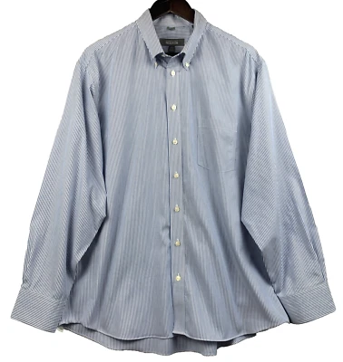 Camisa social masculina KENNETH COLE REACTION tamanho extra grande 17 x 34-35 azul sem ferro - Imagem 1 de 4