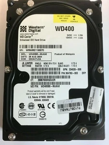 Disque dur WD WD400BB-60JKA0 Caviar IDE 40 Go 3,5 pouces - WD400 - Photo 1/4