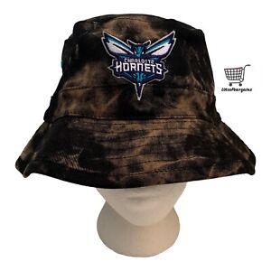 Mitchell & Ness Charlotte Hornets Acid Wash NBA Bucket Hat Size L/XL  Brand New