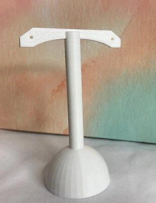 Earring Jewelry Display Stand White 3d Printed USA - Image 1 of 3