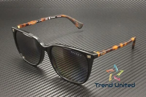 RALPH RA5293 6037T3 Vvcv Shiny Black Grad Brown Polarized 56 Women's Sunglasses - Picture 1 of 6