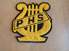 Pull/veste vintage Letterman Orchestra Varsity Pull/Veste patch ~ jaune sur feutre noir