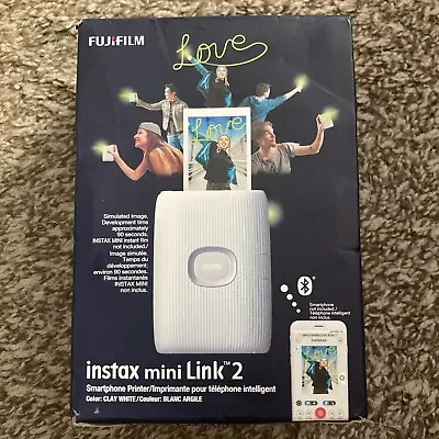 Fujifilm Instax Mini Link 2 Smartphone Printer - Clay White Bluetooth - Image 1 of 4