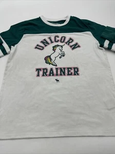 Abercrombie Kids Long Sleeve Shirt Youth Girl Size 13/14 Graphic Print…#9808 - Picture 1 of 8