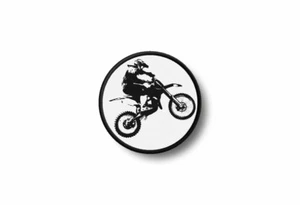 Parche Insignia Bordada Borde Impreso Moral Hierro Motocicletas Motocross V - Imagen 1 de 1