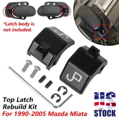 Left Right Soft Top Roof Latch Lock Clamp Kit For 90-05 Mazda Miata Convertible Foto 1 de 4