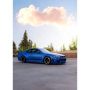 Nissan R34 GTR Skyline High Resolution Car Poster #040 - Picture 1 of 14