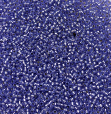 Vintage TOHO Glass Seed Beads Japan Silver Lined Matte Purple 15/0 13g    C32-13 - Image 1 of 3