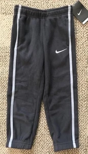 Nike Boys Size 4 Gray Fleece Pants Sweatpants Athletic Therma-FIT Elastic Waist  - Picture 1 of 3