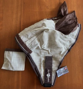Kensington Horse Fly UV Mask with Soft Ears & Removable Nose - Draft  XXL - SAND - Picture 1 of 5