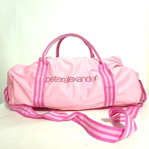 Peter Alexander Overnight Duffle Bag Pink Shoulder Strap Double Handles Pjs Gym - Picture 1 of 11