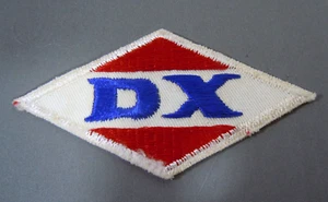 Vintage "DX" Gas Embroidered Sew-On Uniform-Jacket Patch 4"x2" - Picture 1 of 2