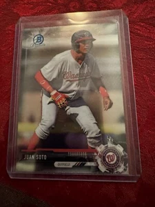 2017 Bowman Chrome Draft #BDC162 Juan Soto Mets Rookie 3 - Picture 1 of 2