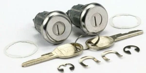 Juego de llaves de cerradura de puerta Corvette 1978-1982 cerraduras eléctricas + 2 llaves llave C3 NUEVO - Imagen 1 de 2