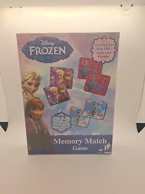 Disney Frozen Memory Match Game 72 Cards Ages 4+ New Sealed ST23 - Image 1 of 4
