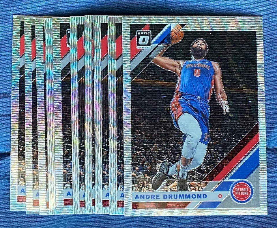 (1) 2019-20 Optic Fanatics ANDRE DRUMMOND Silver Wave Prizm - Pistons - Image 1 of 1