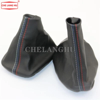 For BMW E46 M3 1995-2004 Leather Gear Shift Stick Manual Handbrake Gaiter Boot - Image 1 of 4
