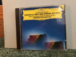 CD Saint-Saens Symphonie No 3 Organ Karajan West Germany Full Silver Cochereau - Picture 1 of 1
