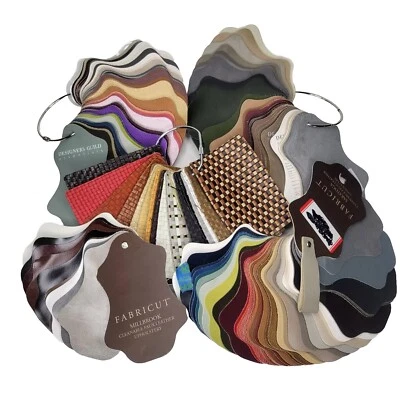 Faux Vegan Leather Decorator Samples USED/ FOR CRAFTS 5+ lbs! - Image 1 of 4