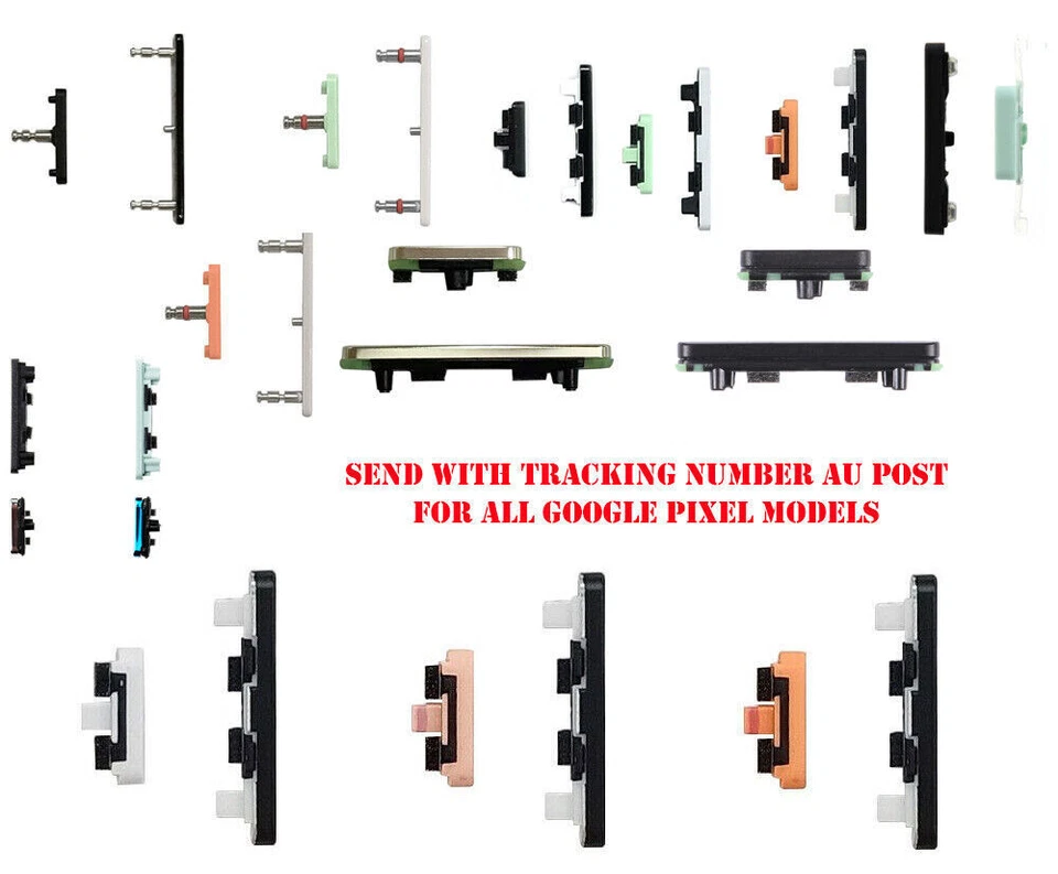 For All Google Pixel Models Power Button On/Off Volume Button Set Side Keys New - Image 1 of 1