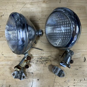 Vintage Pair Unity Model S6 Rat Rod Headlights Spotlight - Picture 1 of 7