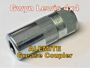 Alemite 308730 Grease Coupler 3 Jaw Narrow Profile 1/8 NPTF Gwyn Lewis 4x4 - Picture 1 of 1