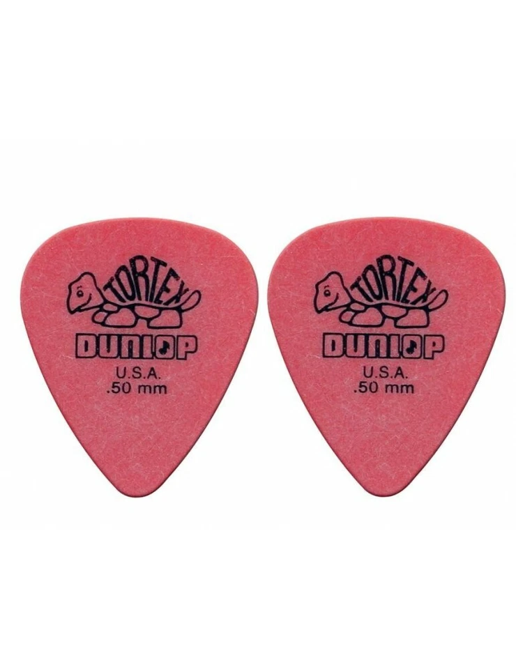 Dunlop 4181-R-50 Plettri per chitarra serie Tortex 0.50mm 2 Pezzi