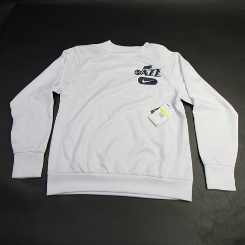 Utah Jazz Nike NBA Authentics Sweatshirt Men's Light Gray New Cover