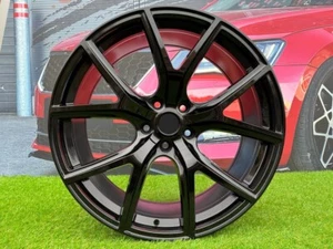 4 x 22 Inch 5x127 Trackhawk Style Gloss Black Wheels: Fits For Dodge Jeep - Picture 1 of 11